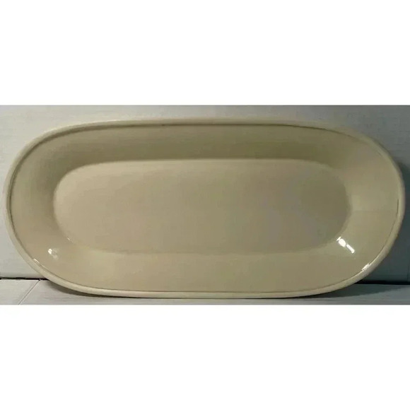 Sonoma Life + Style Mendocino Oatmeal Serving Platter 16.5” L x 7.75”‎ W - Picture 1 of 2